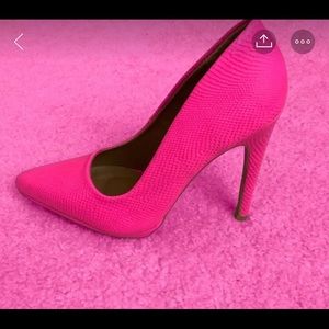 Hot pink heels